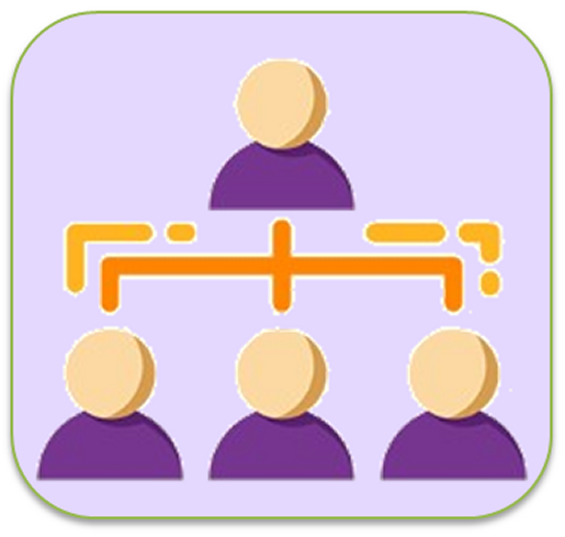 bottone decorativo sezione organizzazione