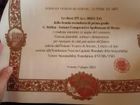 Attestato classe vincitrice