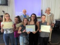 Foto della premiazione a villa Contarini, Piazzola sul Brenta il 7 giugno 2017.  